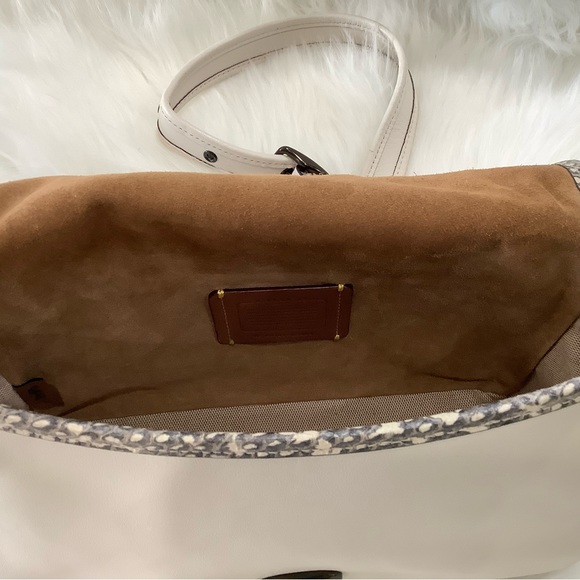COACH SOFT TABBY CROSSBODY SNAKESKIN DETAIL - Picture 12 of 16